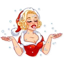 ❄️ emoji Santa Girl Telegram sticker 8 of 30