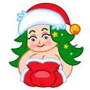🥲 emoji Santa Girl Telegram sticker 14 of 21