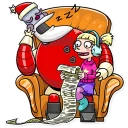 😴 emoji Robo Santa Telegram sticker 22 of 25