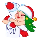 🤗 emoji Santa Girl Telegram sticker 15 of 21