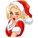 😉 emoji Santa Girl Telegram sticker 9 of 30