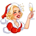 🥴 emoji Santa Girl Telegram sticker 13 of 30