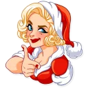 😏 emoji Santa Girl Telegram sticker 21 of 30