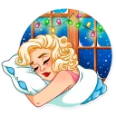 😴 emoji Santa Girl Telegram sticker 24 of 30