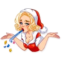 🤷‍♀️ emoji Santa Girl Telegram sticker 12 of 30