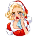 😭 emoji Santa Girl Telegram sticker 10 of 30