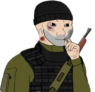 🪖 emoji Military Wojak Telegram sticker 8 of 120