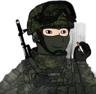 🌟 emoji Military Wojak Telegram sticker 11 of 120