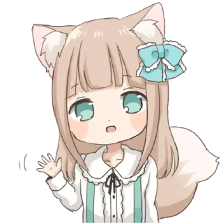 Sticker from Девочка волчица @nyasticks