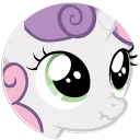 ☹️ emoji Sweetie Belle | By @Egor418 Telegram sticker 11 of 65