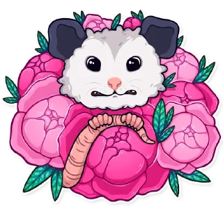 🌺 emoji awesomepossum (@kotypic) Telegram sticker 12 of 30