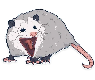 😱 emoji awesomepossum (@kotypic) Telegram sticker 23 of 30