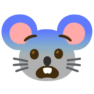 😨 emoji Эмоджи мыша Telegram sticker 17 of 17