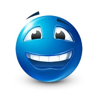 Sticker from blue