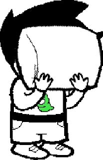😣 emoji john egbert Telegram sticker 20 of 48