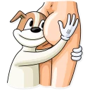 ☺️ emoji Party Dog Telegram sticker 7 of 30