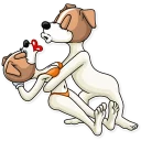😘 emoji Party Dog Telegram sticker 13 of 30