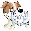 ❤️ emoji Party Dog Telegram sticker 9 of 30
