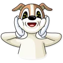 😊 emoji Party Dog Telegram sticker 21 of 30