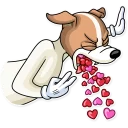 🤢 emoji Party Dog Telegram sticker 20 of 30