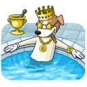 😎 emoji Party Dog Telegram sticker 8 of 30