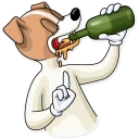 ☝️ emoji Party Dog Telegram sticker 16 of 30