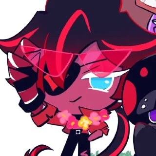 😎 emoji Ред Вельвет лучши Telegram sticker 14 of 120