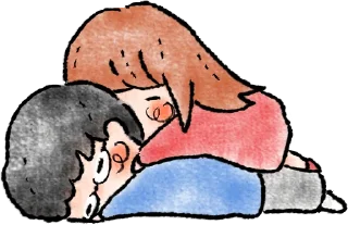 🤗 emoji ohanashi stamp ~couple~ :: @line_stickers Telegram sticker 22 of 40