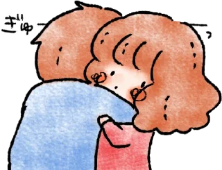 🤗 emoji ohanashi stamp ~couple~ :: @line_stickers Telegram sticker 7 of 40