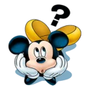 ❓ emoji Микки Маус Telegram sticker 10 of 49