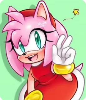 🌟 emoji 💗_-Amy ROSE-_💗 Telegram sticker 18 of 20