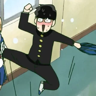 🥺 emoji Mob psycho 100 Telegram sticker 8 of 108