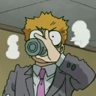 😮‍💨 emoji Mob psycho 100 Telegram sticker 21 of 108
