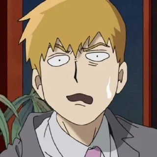 😓 emoji Mob psycho 100 Telegram sticker 18 of 108