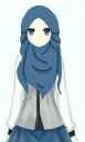 💙 emoji Muslim Anime Telegram sticker 6 of 120