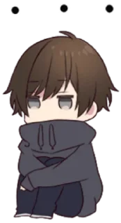 😐 emoji Menhera-kun Telegram sticker 14 of 16