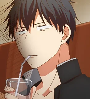 😐 emoji Anime Given Telegram sticker 15 of 54