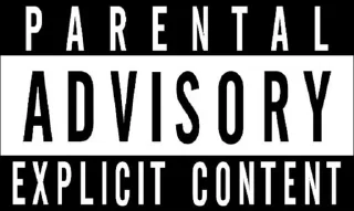 Sticker from PARENTAL ADVISORY EXPLICIT CON