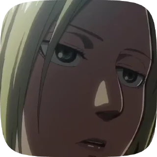 🗿 emoji Annie-attack on titan Telegram sticker 11 of 18