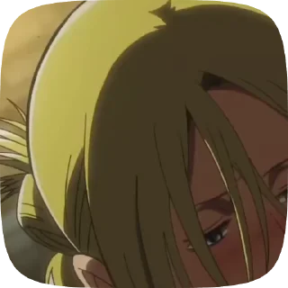 😏 emoji Annie-attack on titan Telegram sticker 17 of 18