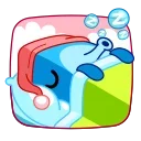 😴 emoji Captain Whale Telegram sticker 9 of 23
