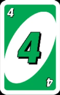 4⃣ emoji Uno Telegram sticker 24 of 54