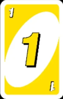 1⃣ emoji Uno Telegram sticker 11 of 54