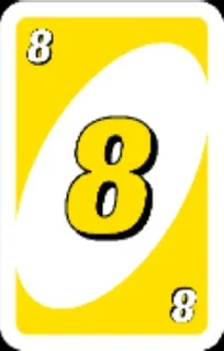 8⃣ emoji Uno Telegram sticker 18 of 54