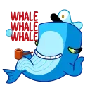 😏 emoji Captain Whale Telegram sticker 11 of 23