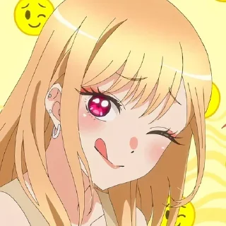 😉 emoji Фарфоровая кукла @anime_sticks Telegram sticker 4 of 25