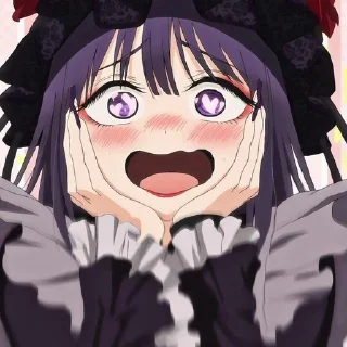 😍 emoji Фарфоровая кукла @anime_sticks Telegram sticker 1 of 25