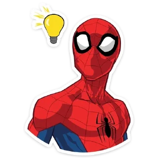 💡 emoji Человек-паук @stickerdom Telegram sticker 6 of 28