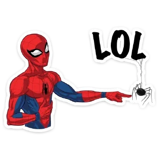 😄 emoji Человек-паук @stickerdom Telegram sticker 17 of 28
