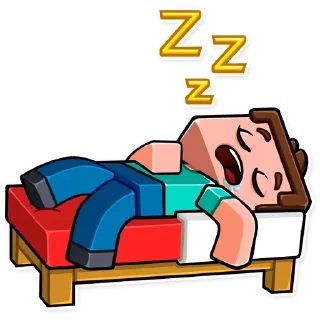 😴 emoji Майнкрафт @stickerdom Telegram sticker 16 of 35